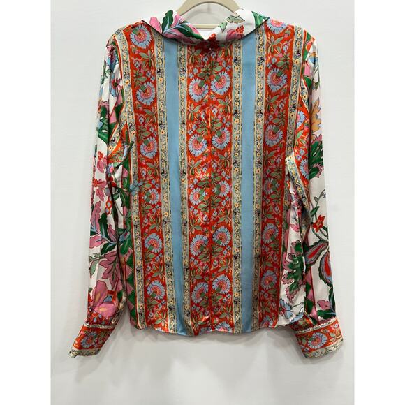 NWT Misa Los Angeles Womens Roya Floral Button Down Shirt Long Sleeve Size S - Picture 3 of 11